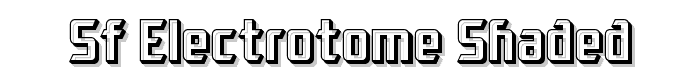SF Electrotome Shaded font